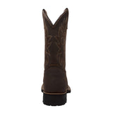 AdTec Men's 12" Steel Toe Work Western Brown - AdTec