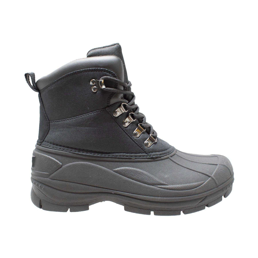 Winter Tecs Men's Durable Nylon Winter Boots Lace Black - Winter Tecs - Flyclothing LLC