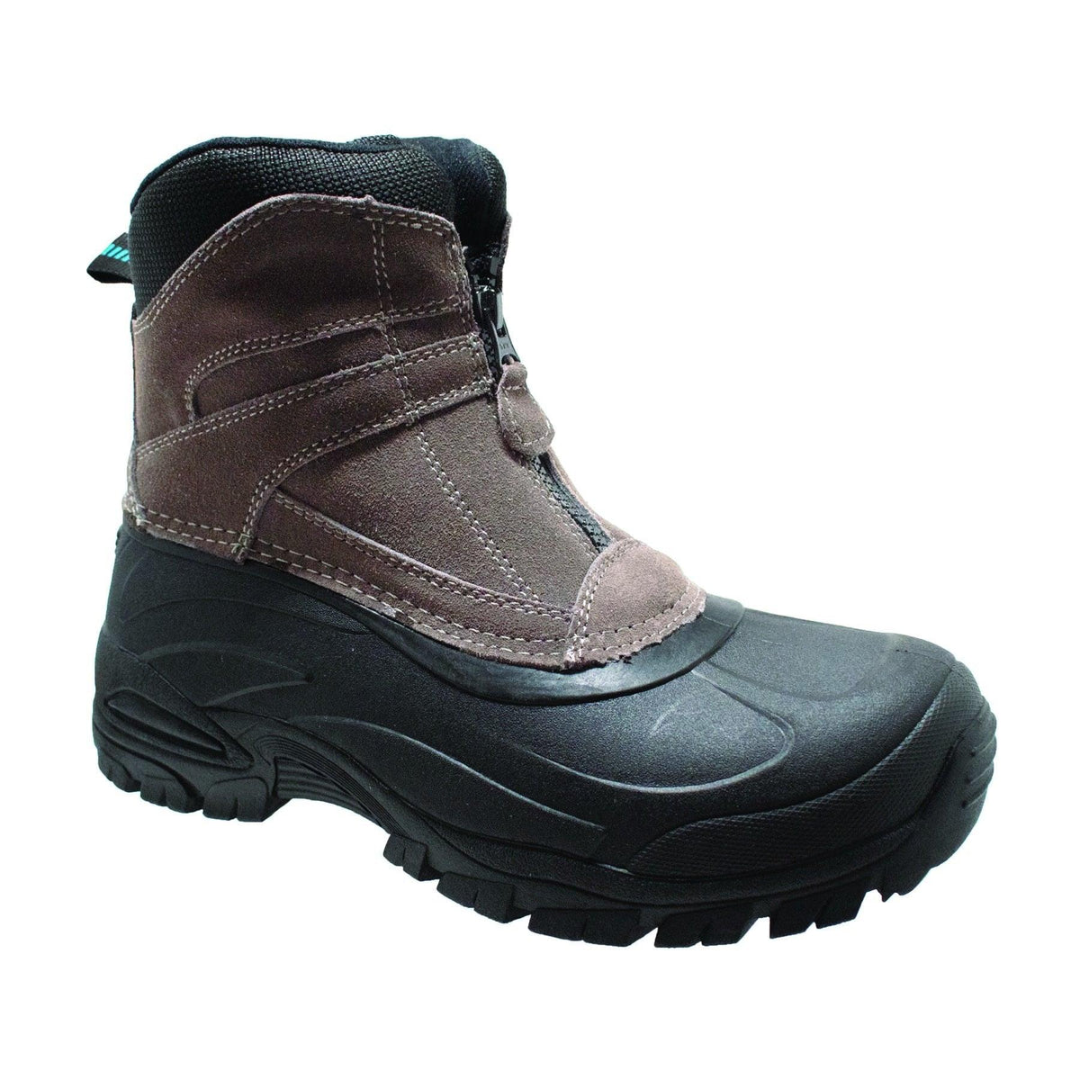 Winter Tecs Men's Suede Winter Boots Zipper Brown - Flyclothing LLC