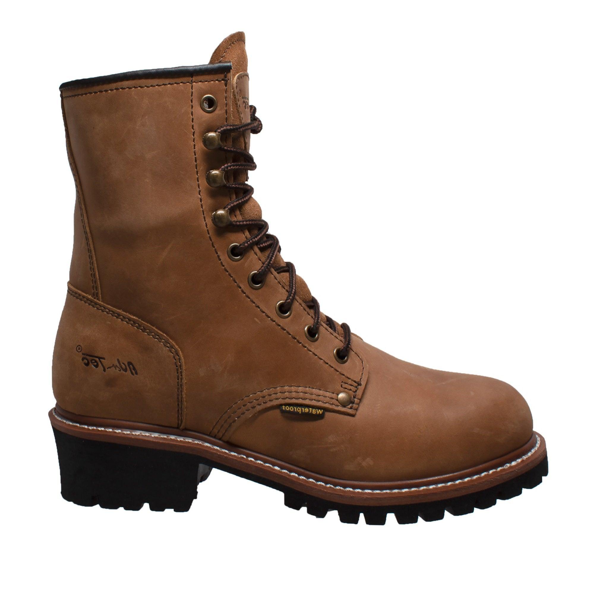 AdTec Men's 9" Waterproof Logger Brown - AdTec - Flyclothing LLC