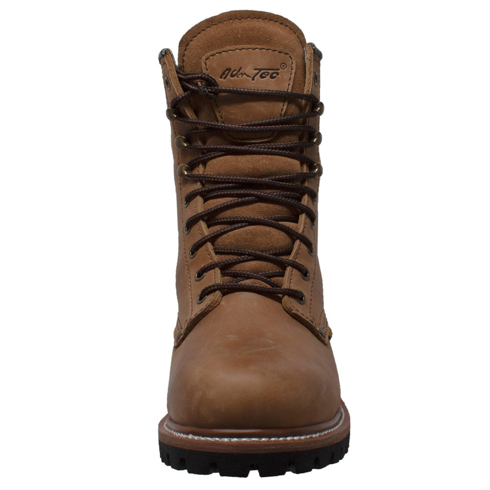 AdTec Men's 9" Waterproof Logger Brown - AdTec