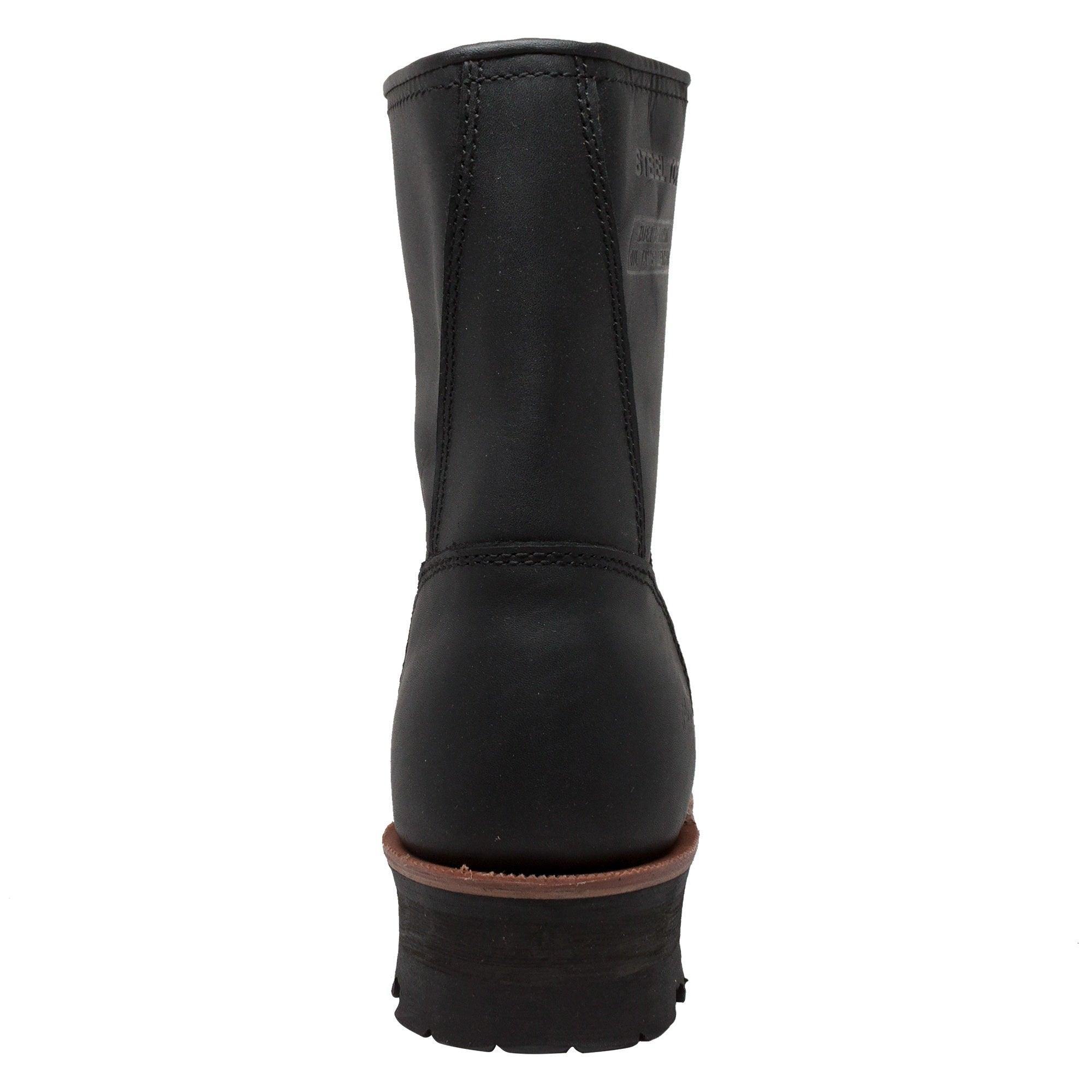 AdTec Men's 9" Waterproof Steel Toe Logger Black - AdTec - Flyclothing LLC