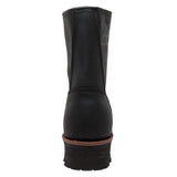 AdTec Men's 9" Waterproof Steel Toe Logger Black - AdTec