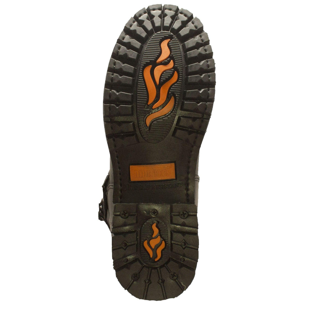 RideTecs Men's 16" Engineer Zipper Biker Boot Black - RideTecs - Flyclothing LLC