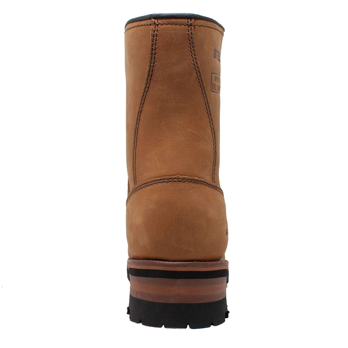 AdTec Men's 9" Waterproof Steel Toe Logger Brown - AdTec - Flyclothing LLC