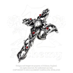 Alchemy Gothic Thorny Cross Handspan Ring - Flyclothing LLC