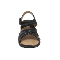 Shaboom Women's Comfort Sandal with Ankle Strap Black - Flyclothing LLC