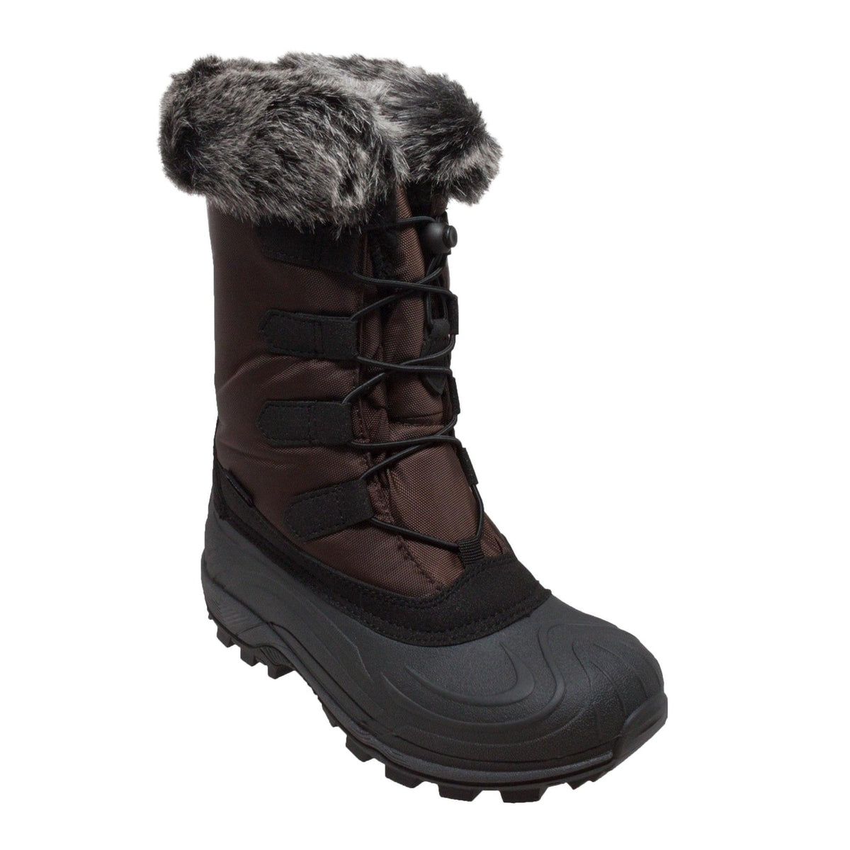 Winter Tecs Women's Nylon Winter Boots Brown - Flyclothing LLC