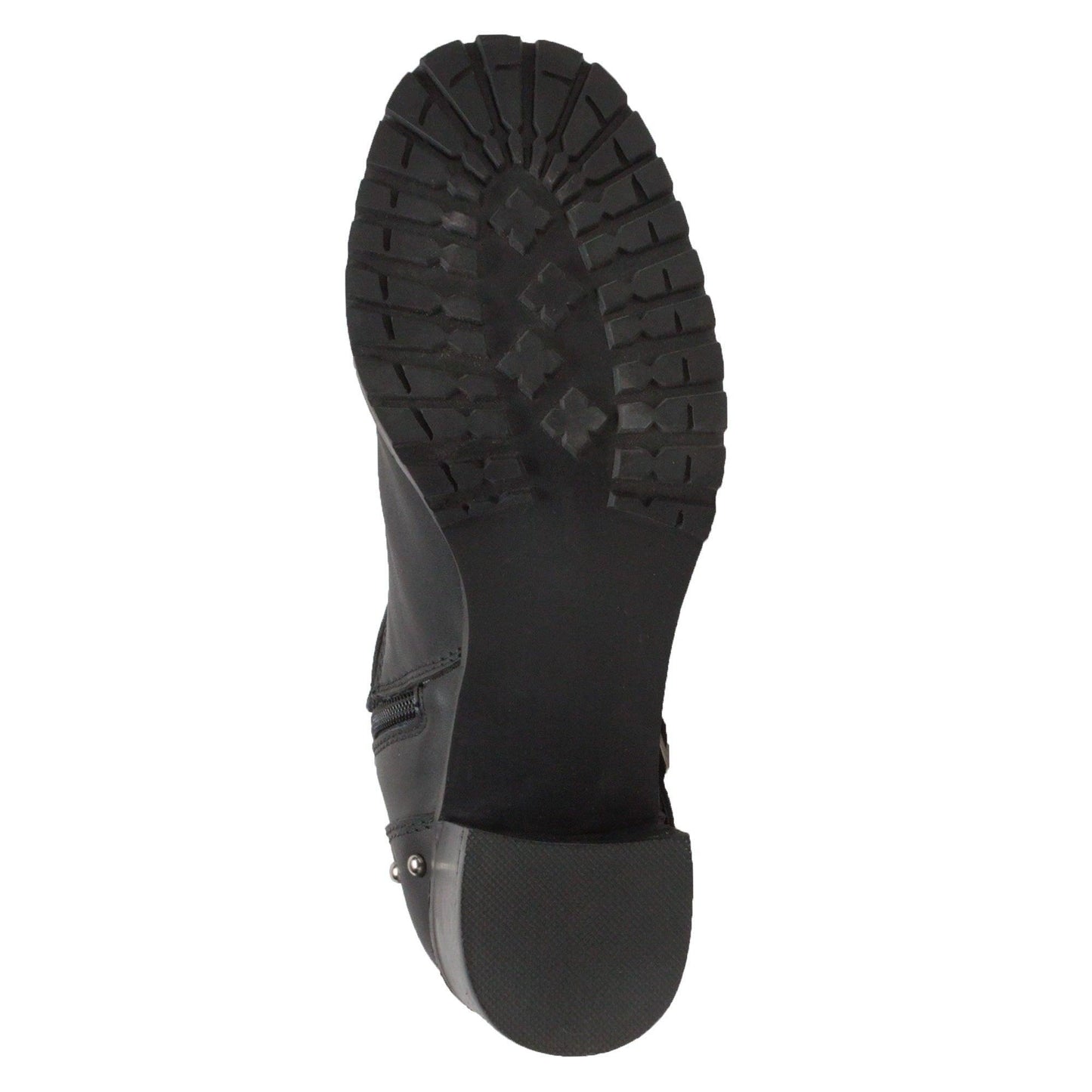 RideTecs Women's 6" Heeled Buckle Biker Boot Black - AdTec - Flyclothing LLC