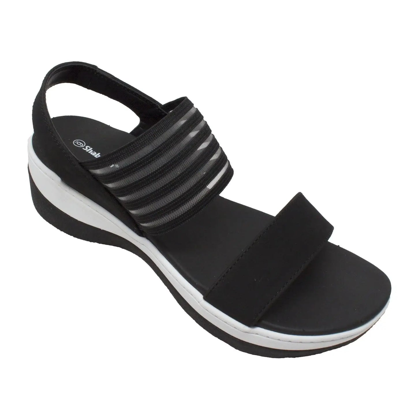 Shaboom Women's Comfort Strap Sandals Black - Rocsoc - Flyclothing LLC
