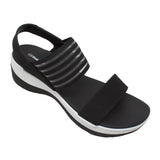 Shaboom Women's Comfort Strap Sandals Black - Rocsoc - Flyclothing LLC