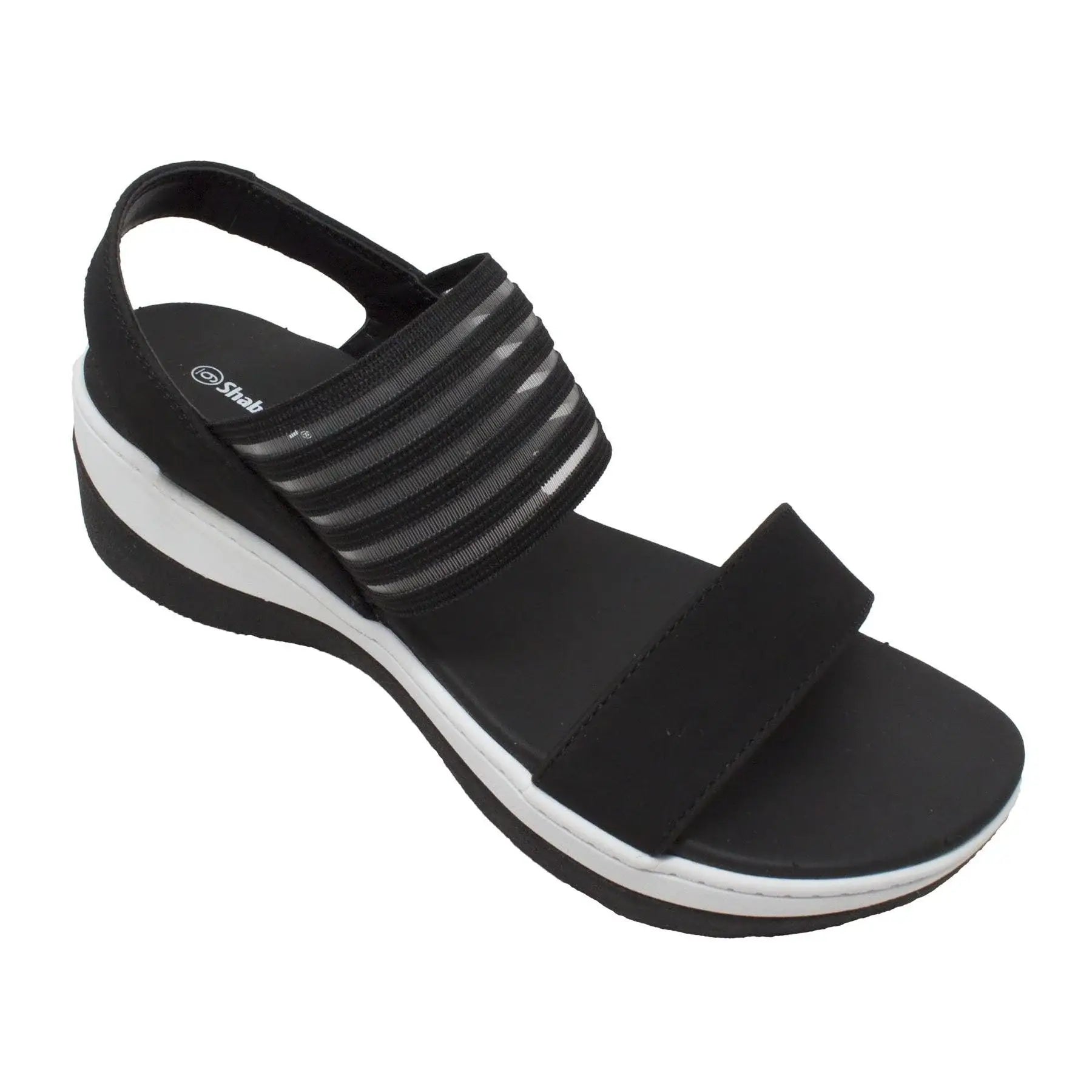Shaboom Women's Comfort Strap Sandals Black - Rocsoc - Flyclothing LLC