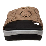 Shaboom Women's Comfort Curved Slide Sandals Taupe - Rocsoc - Flyclothing LLC