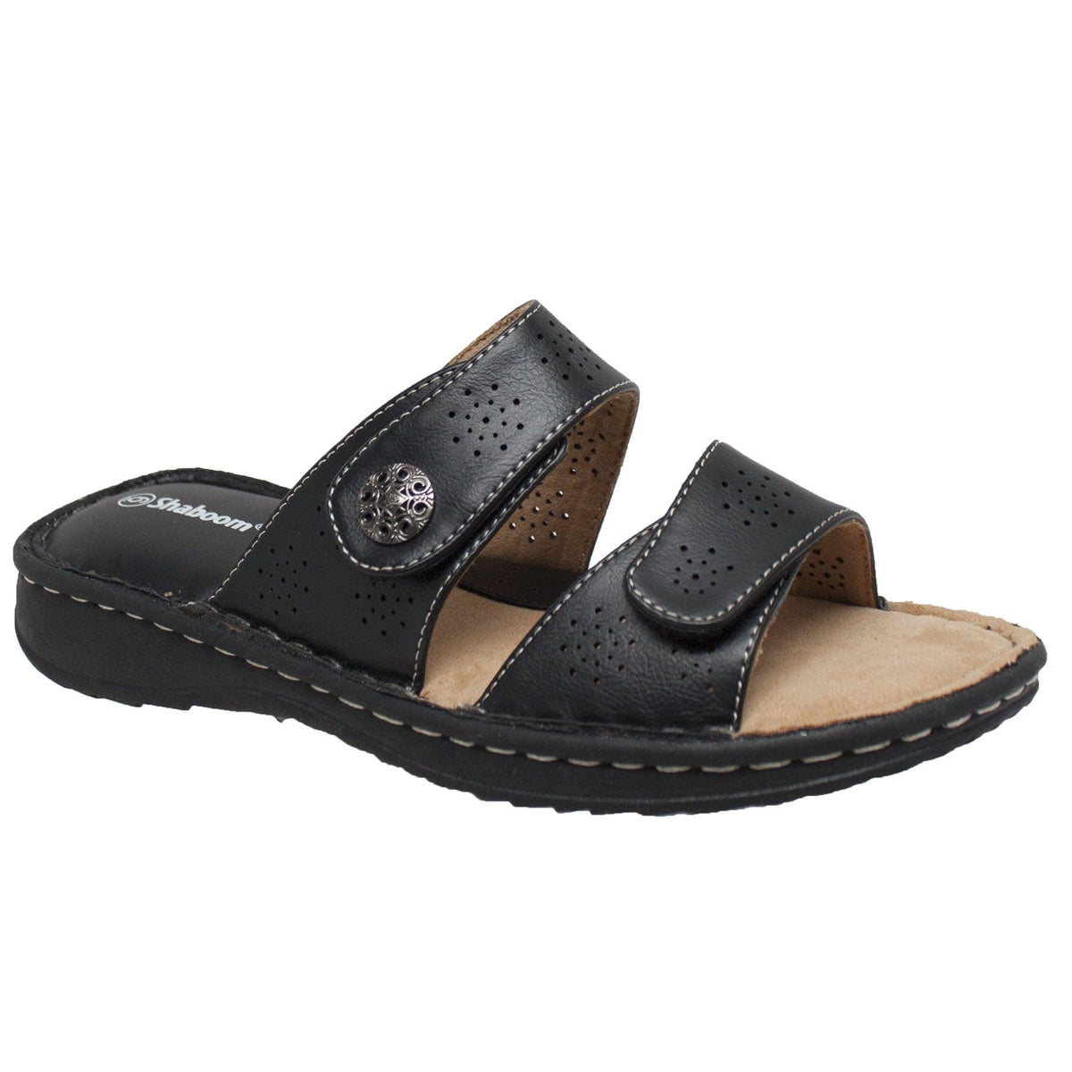 Shaboom Women's Comfort Slide Sandals Black - Flyclothing LLC