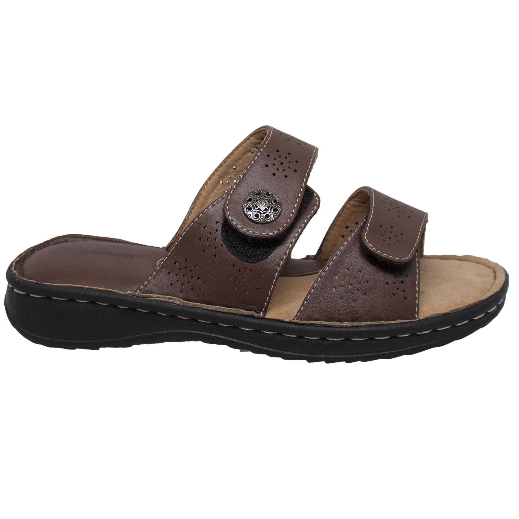 Shaboom Women's Comfort Slide Sandals Brown - Flyclothing LLC