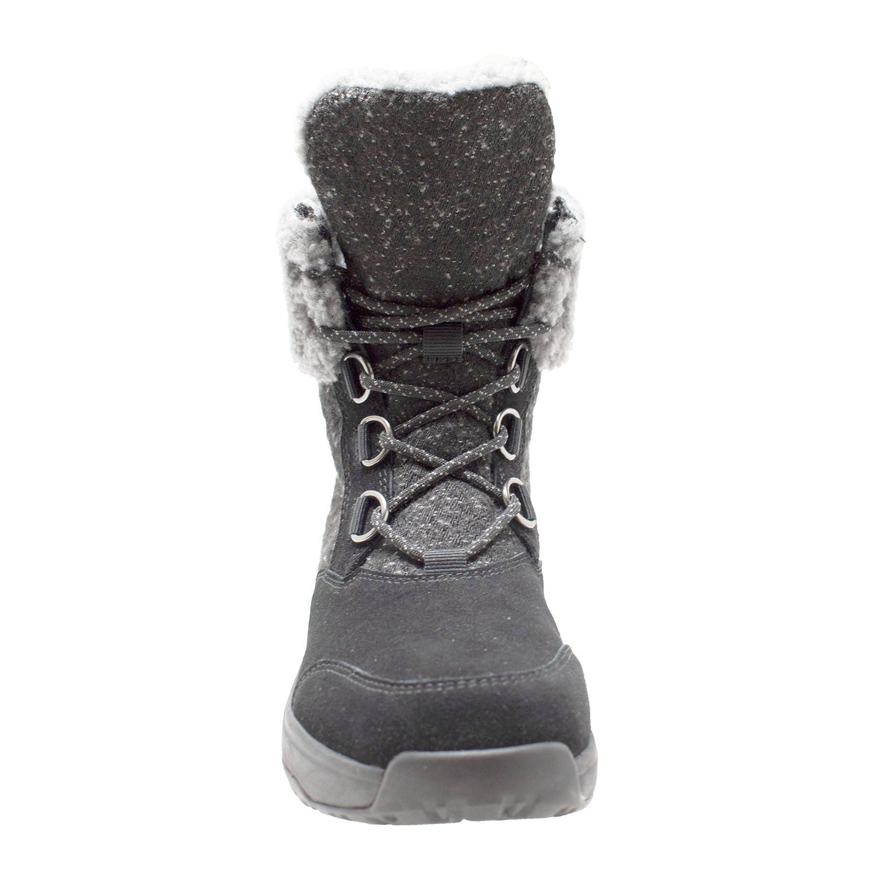 Winter Tecs Women's Microfleece Lace Winter Boot Black - Flyclothing LLC