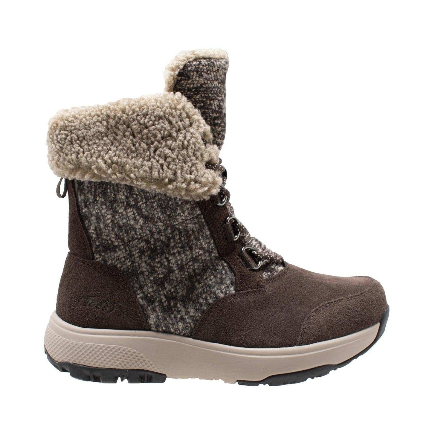 Winter Tecs Women's Microfleece Lace Winter Boot Brown - AdTec - Flyclothing LLC