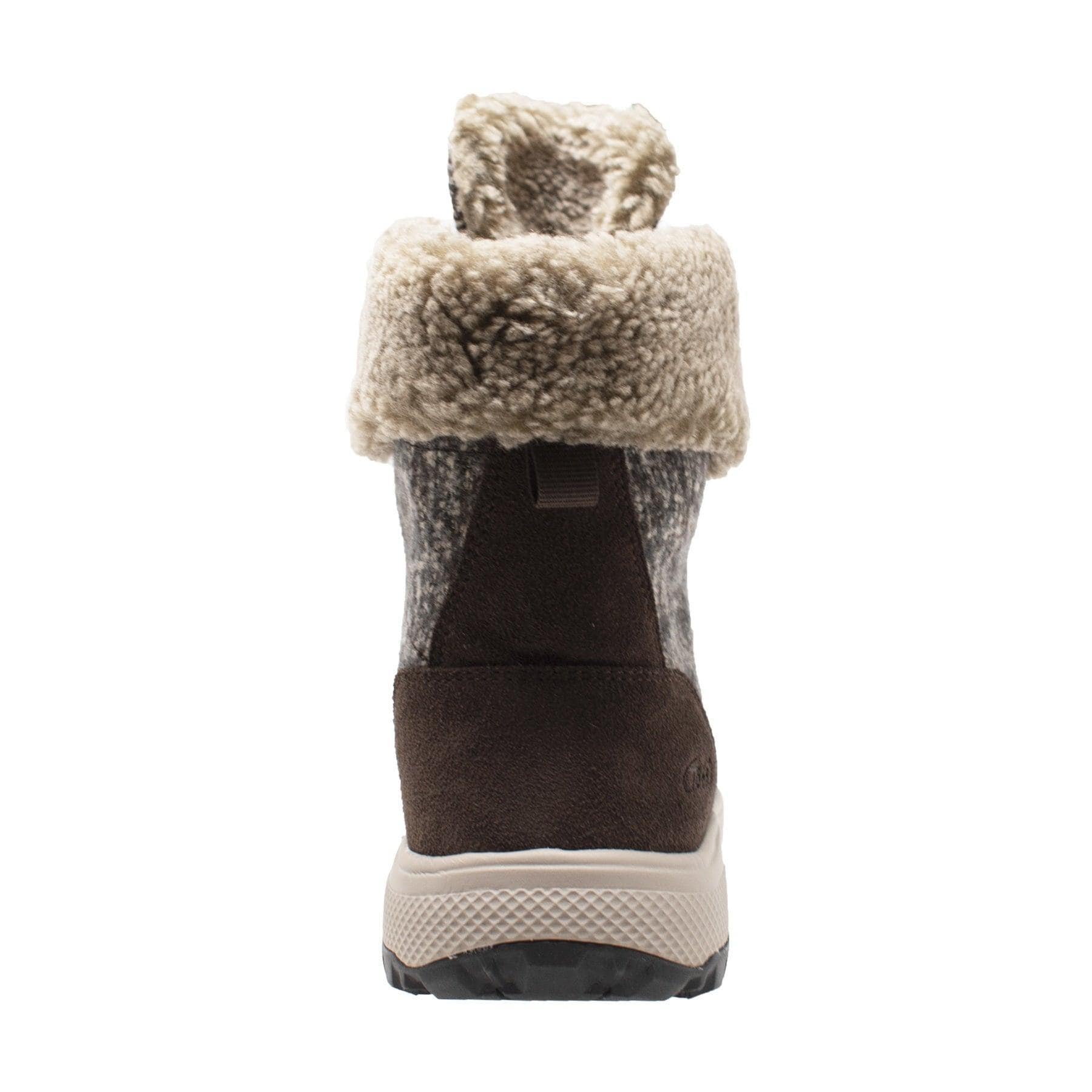 Winter Tecs Women's Microfleece Lace Winter Boot Brown - Flyclothing LLC