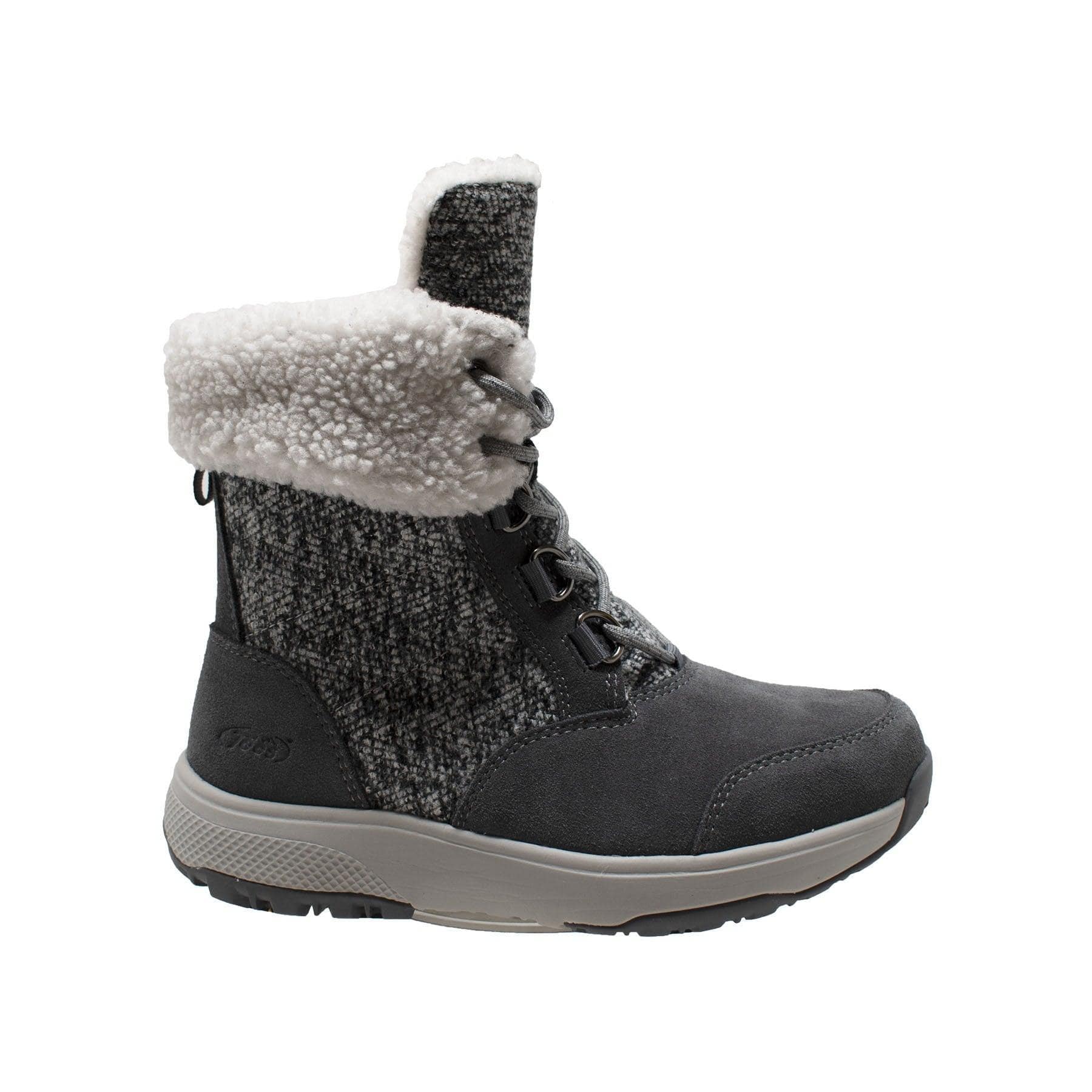 Winter Tecs Women's Microfleece Lace Winter Boot Grey - Flyclothing LLC