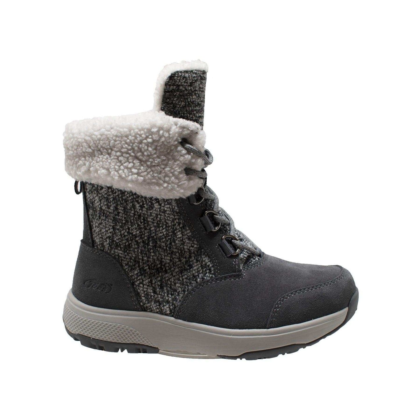 Winter Tecs Women's Microfleece Lace Winter Boot Grey - AdTec - Flyclothing LLC