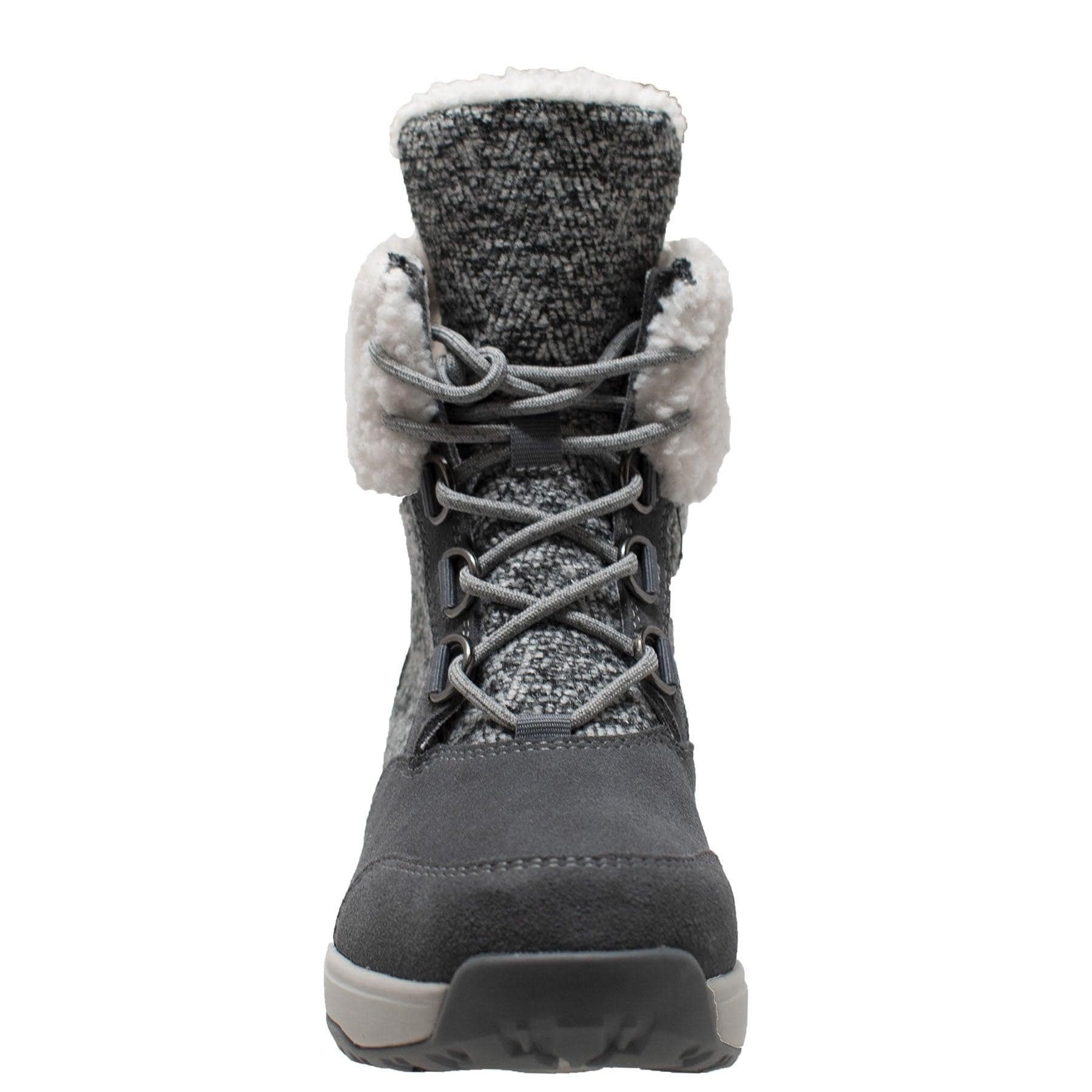 Winter Tecs Women's Microfleece Lace Winter Boot Grey - Flyclothing LLC