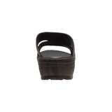 YFM Women's Low Heel Slip On Sandal Black - Flyclothing LLC