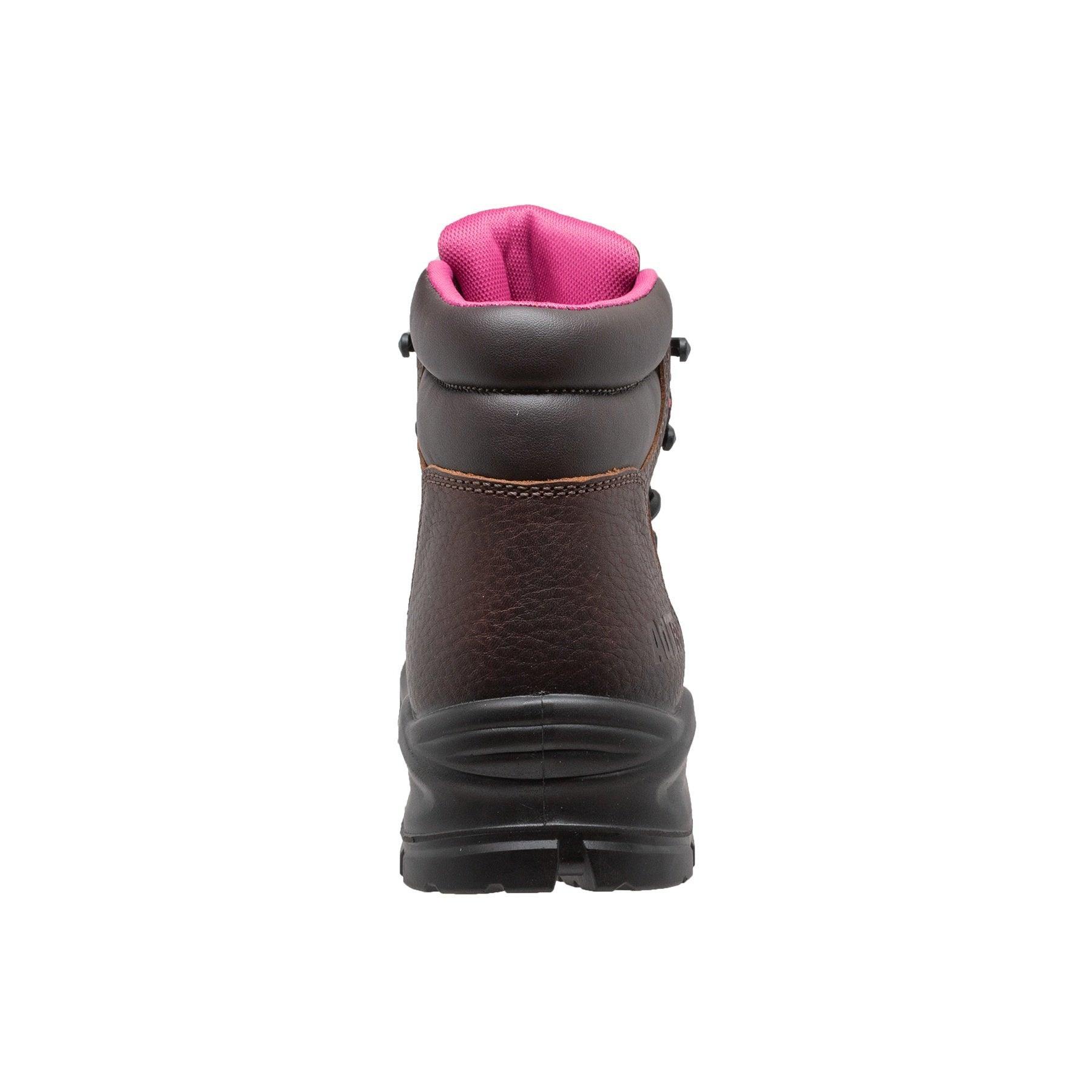 AdTec Women's 6" Waterproof Cap Toe Work Boot Brown - AdTec