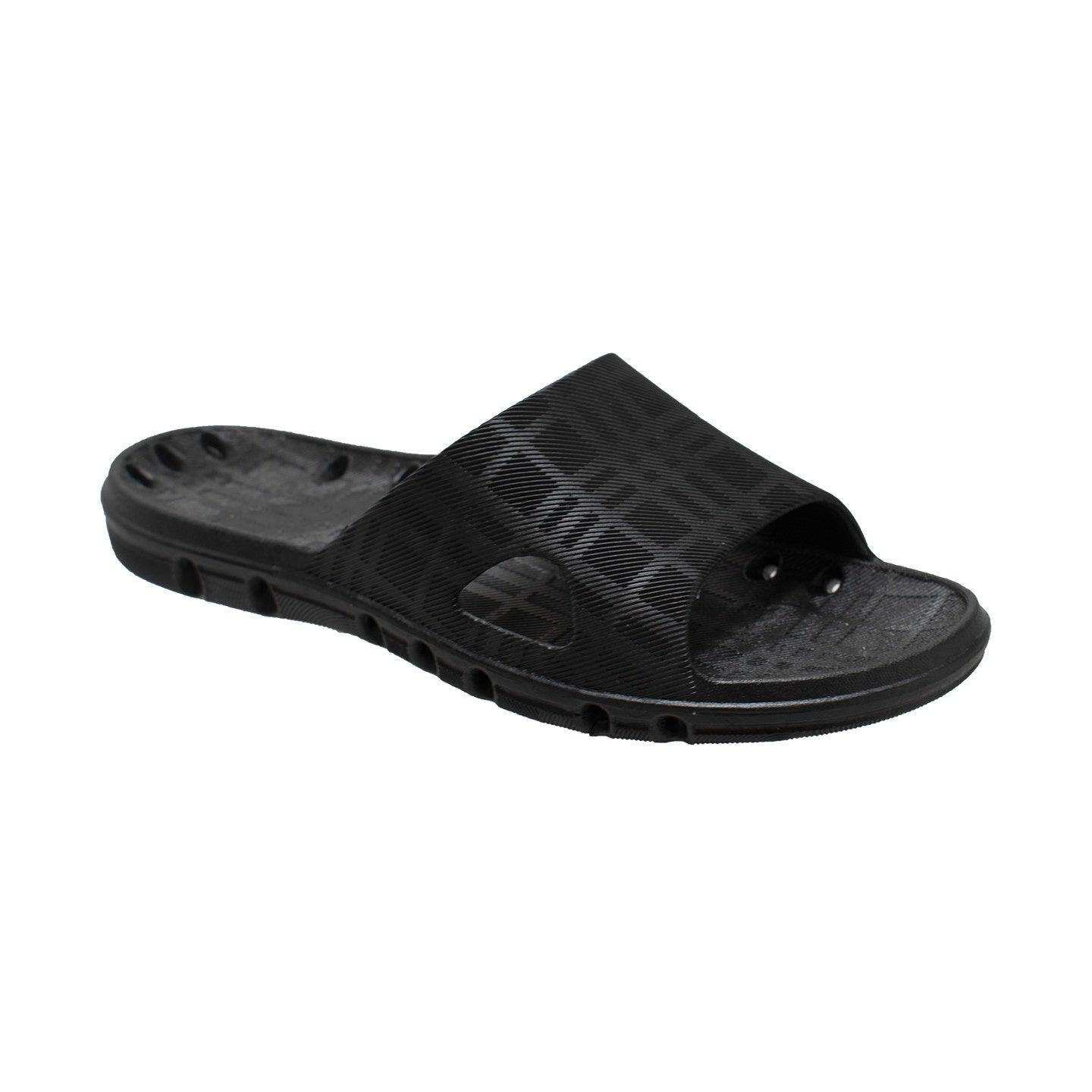 Tecs Women's PVC Slide Sandal Black - Rocsoc - Flyclothing LLC