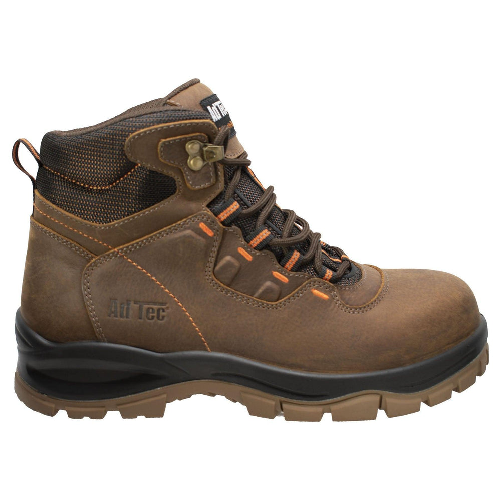 AdTec Men 6" Waterproof Composite Toe Work Hiker Brown - AdTec