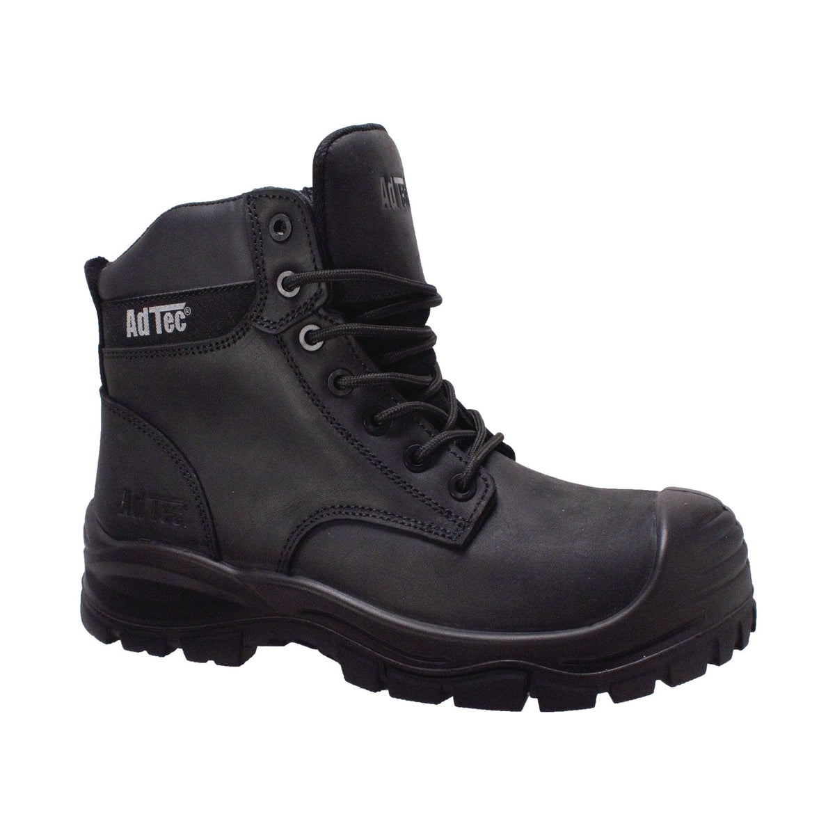 AdTec Men 6" Waterproof Composite Toe Work Boot Black - Flyclothing LLC