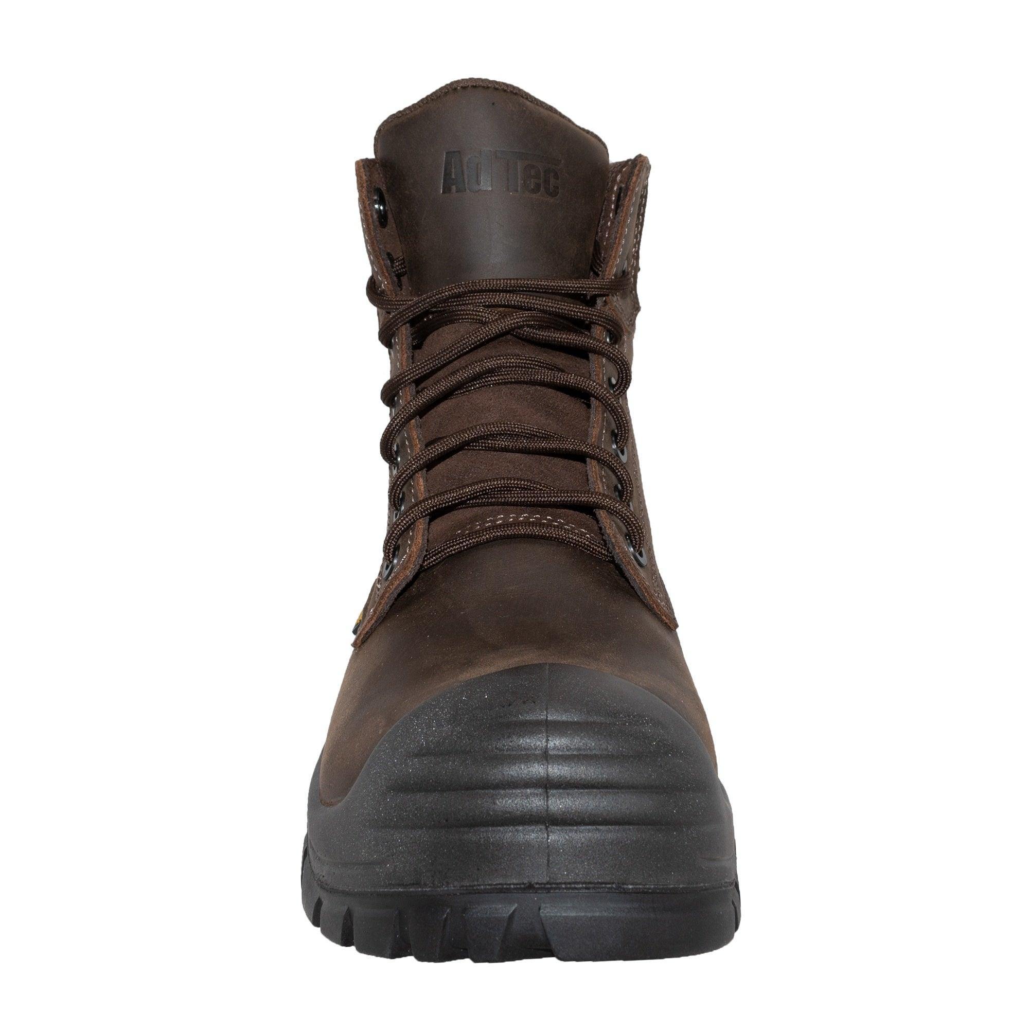 AdTec Men 6" Waterproof Composite Toe Work Boot Brown - AdTec - Flyclothing LLC