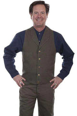 Scully KHAKI CANVAS VEST - Scully Leather - Flyclothing LLC