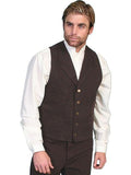 Scully WALNUT CANVAS VEST - Scully Leather
