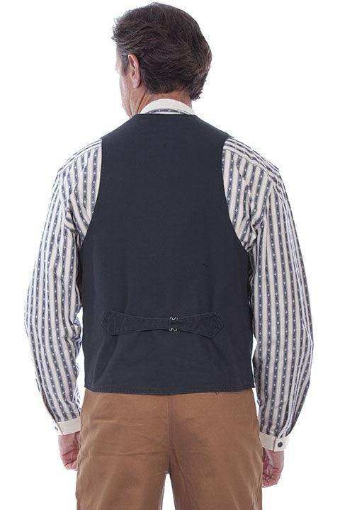 Scully BLACK CANVAS VEST - Scully Leather - Flyclothing LLC