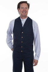 Scully NAVY CANVAS VEST - Scully Leather - Flyclothing LLC