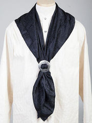 Scully BLACK SILK SCARF - Flyclothing LLC