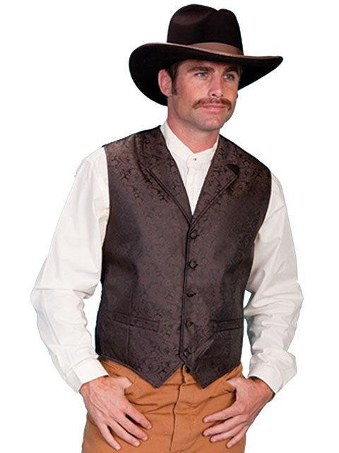 Scully BROWN PAISLEY VEST - Flyclothing LLC
