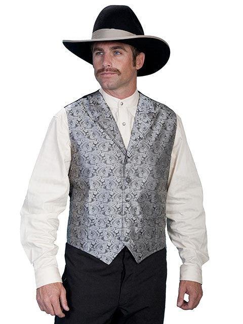 Scully GREY PAISLEY VEST - Flyclothing LLC