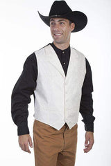 Scully CREAM PAISLEY VEST - Scully Leather - Flyclothing LLC