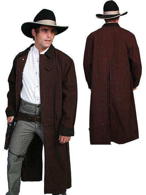 Scully WALNUT CANVAS DUSTER - Scully Leather - Flyclothing LLC