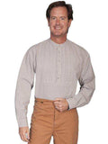 Scully LIGHT GREY PLEATED BIB SHIRT - Scully Leather - Flyclothing LLC