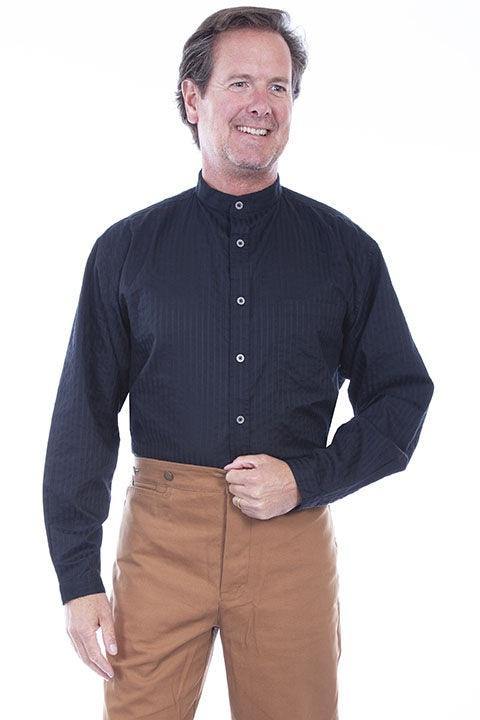 Scully BLACK BUTTON FRONT SHIRT - Scully Leather