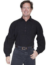 Scully BLACK SIDE POCKET COTTON SHIRT - Scully Leather - Flyclothing LLC
