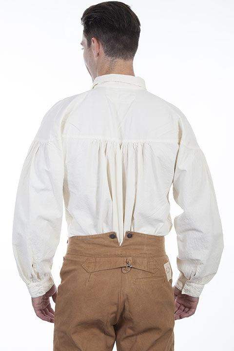 Scully IVORY TWO BUTTON PLACKET SHIRT - Scully Leather - Flyclothing LLC