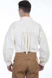 Scully IVORY TWO BUTTON PLACKET SHIRT - Scully Leather - Flyclothing LLC