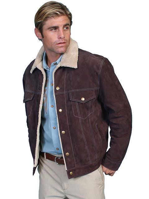 Scully Leather Chocolate Mens Jacket - Scully Leather