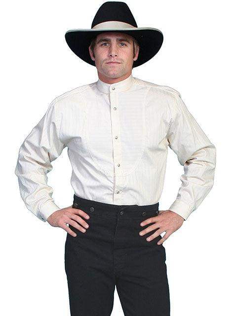 Scully IVORY DIAMOND DOBBY BUTTON UP SHIRT - Scully Leather - Flyclothing LLC