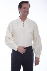 Scully NATURAL DROP SHOULDER POINT COLLAR PULL OVER - Scully Leather - Flyclothing LLC