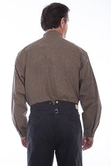 Scully GREY PAISLEY SCROLL BUTTON FRONT - Flyclothing LLC