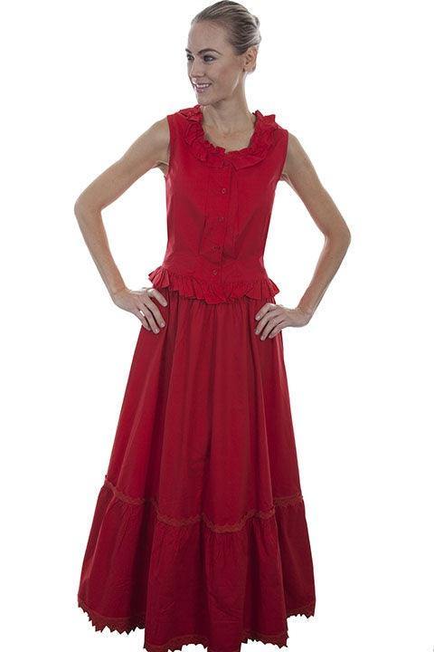 Scully RED PETTICOAT - Scully Leather